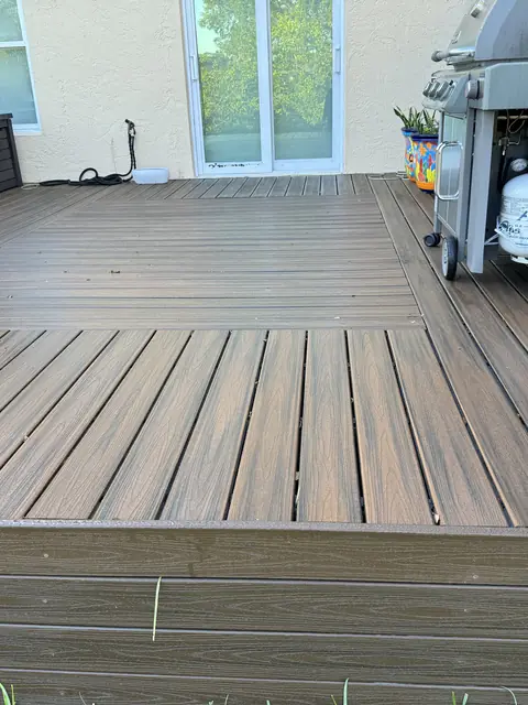 Rotten deck to new composite deck - after
