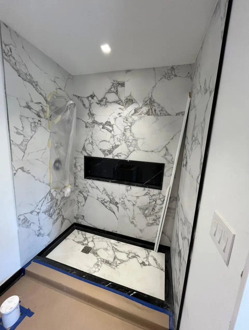 Marble shower - real Remodel Right FL project