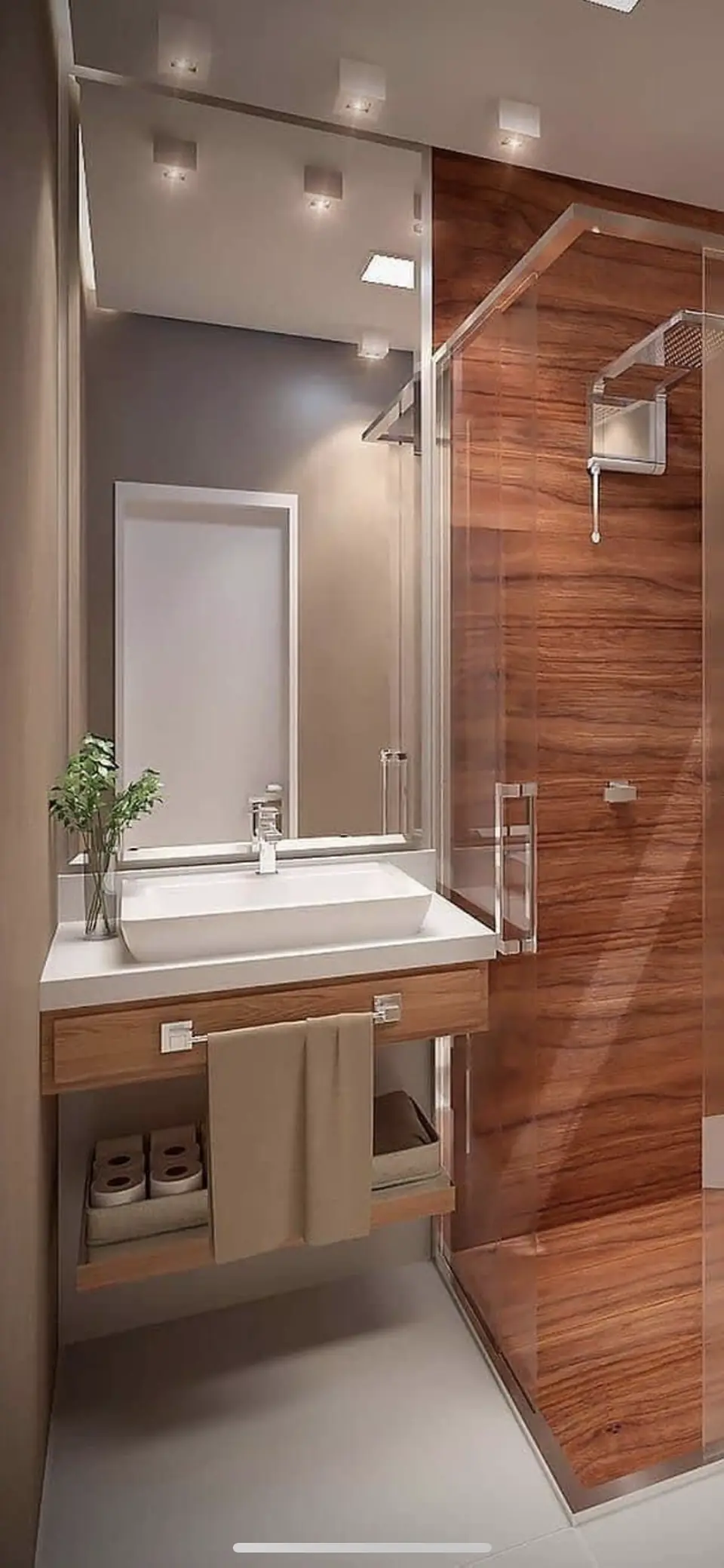 Wood-look vanity - real Remodel Right FL project