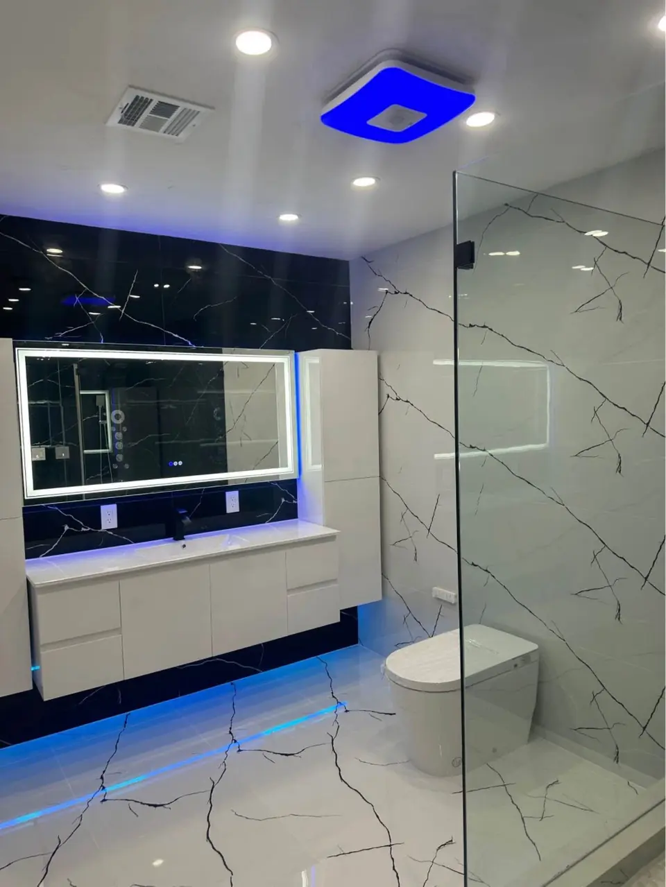 LED mirror bathroom - real Remodel Right FL project