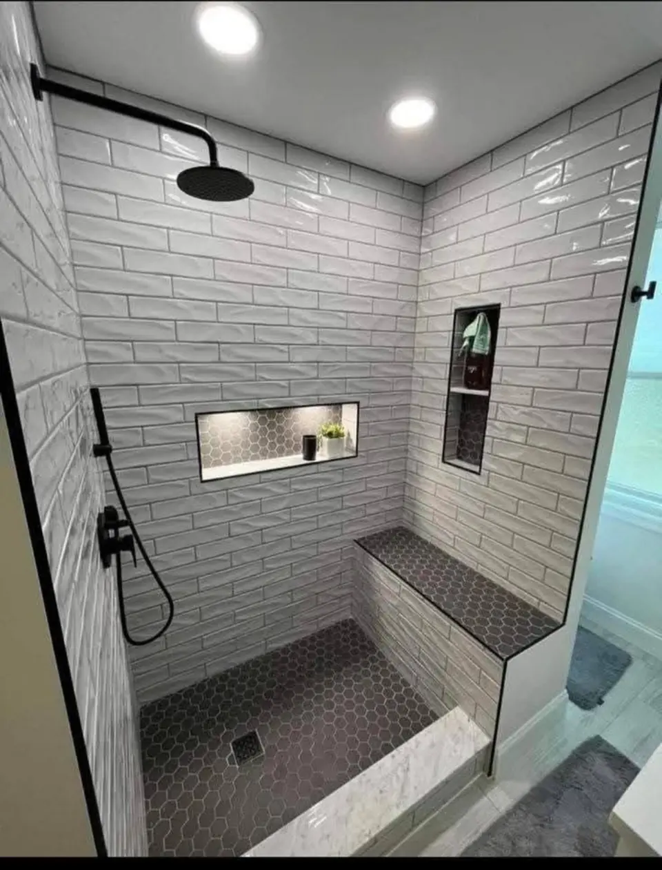 Subway tile shower - real Remodel Right FL project