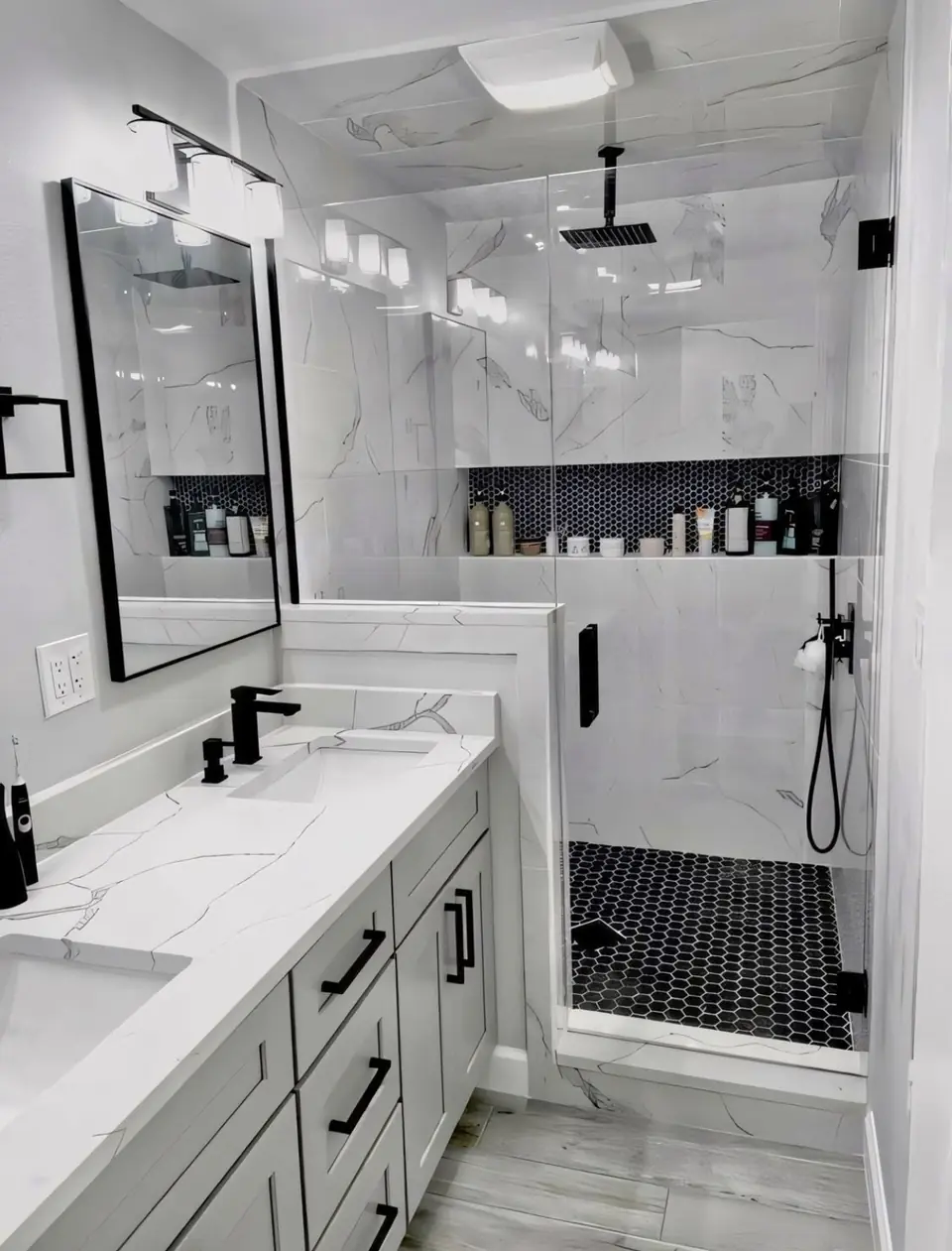 Double vanity - real Remodel Right FL project