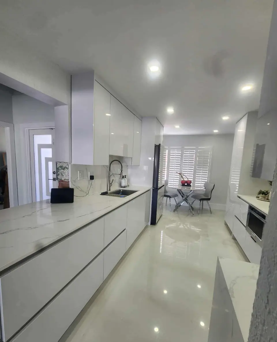 Galley kitchen - real Remodel Right FL project