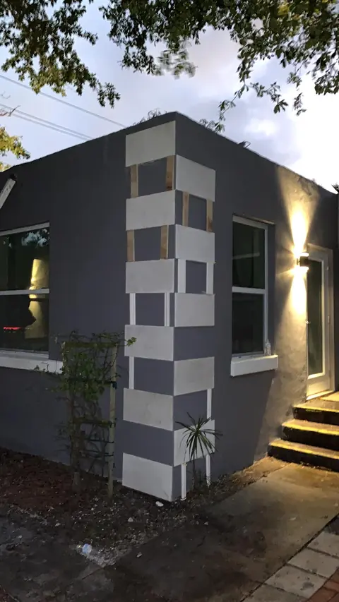 Facade at night - real Remodel Right FL project