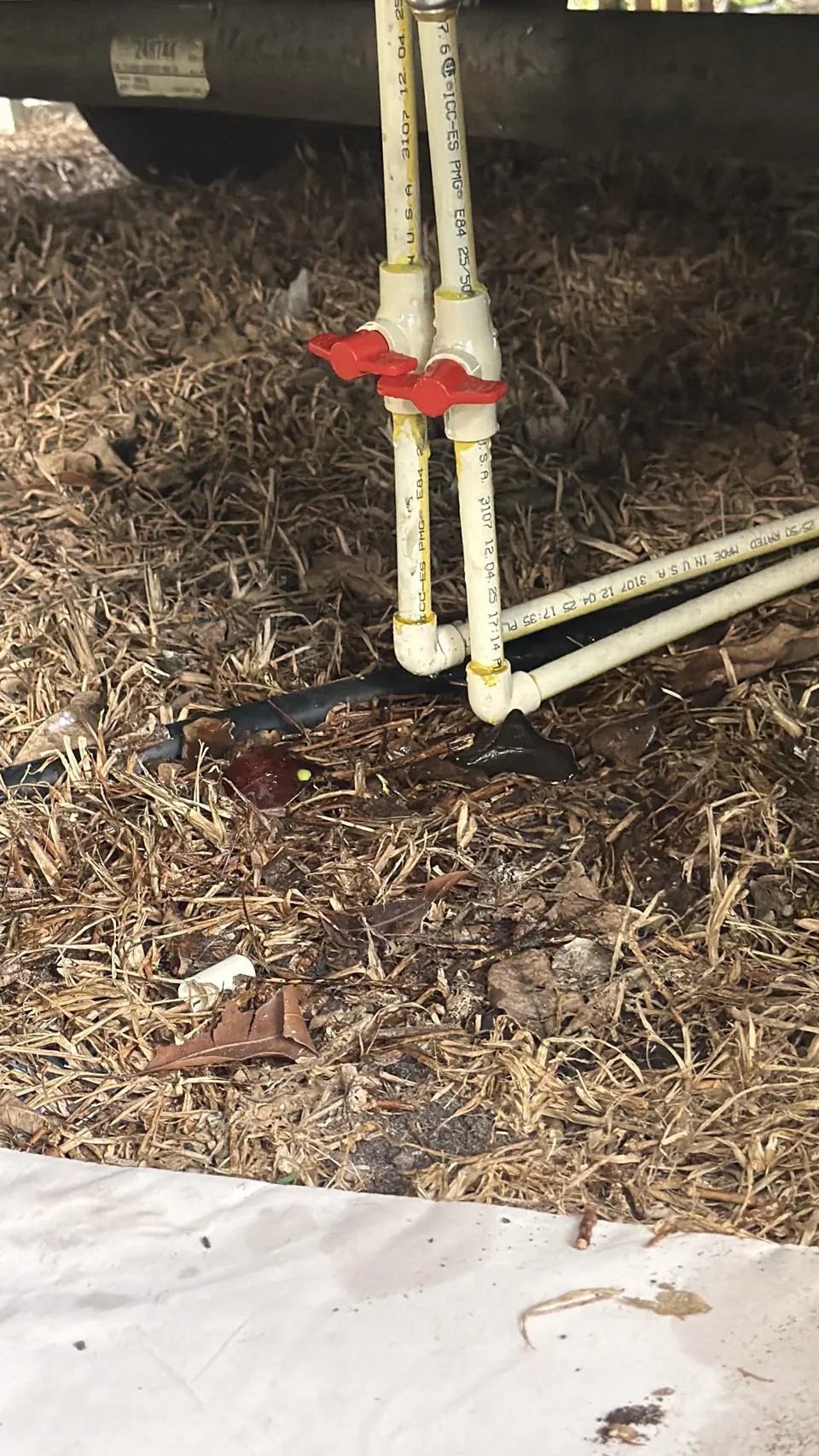 Under-house CPVC valves - real Remodel Right FL project